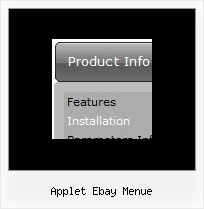 Applet Ebay Menue Horizontal Javascript Menu
