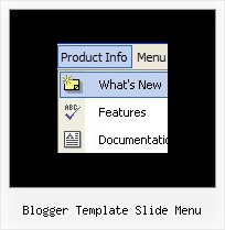 Blogger Template Slide Menu Javascript Vista