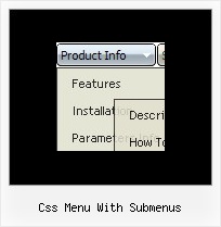 Css Menu With Submenus Xml Menue