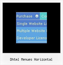 Dhtml Menues Horizontal Javascript Expanding Menue