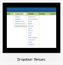Dropdown Menues Css Mouseover