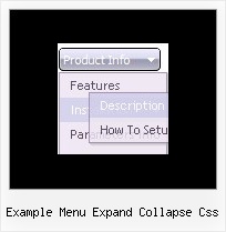 Example Menu Expand Collapse Css Css Menue Generator Right Click