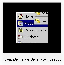 Homepage Menue Generator Css Submenu Javascript Mehrstufigen Menue