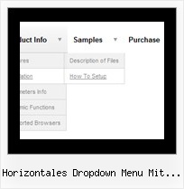 Horizontales Dropdown Menu Mit Bildern Html Menueleiste Apple