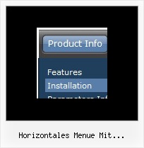 Horizontales Menue Mit Horizontalem Submenue Java Web Menue