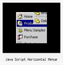 Java Script Horizontal Menue Tab Menu Html