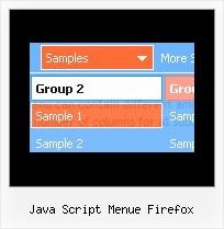 Java Script Menue Firefox Horizontal Scrollbares Menue