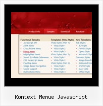 Kontext Menue Javascript Horizontalen Registerkarten Menue