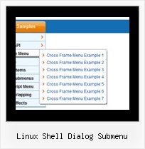 Linux Shell Dialog Submenu Java Horizontal Menu