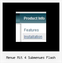 Menue Mit 4 Submenues Flash Mouseover Info Menu
