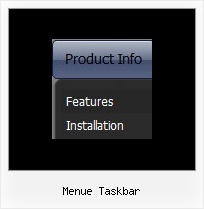 Menue Taskbar Javascript Position Submenu Div
