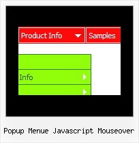 Popup Menue Javascript Mouseover Bewegliches Css Menue