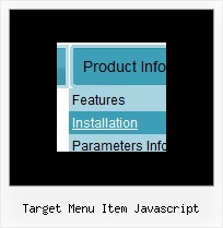 Target Menu Item Javascript Gratis Javascript Menue