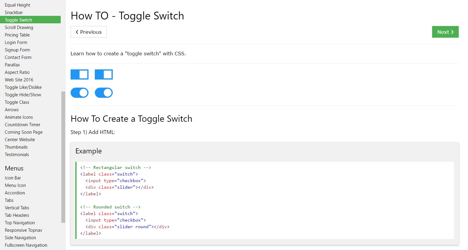  Ways to  generate Toggle Switch