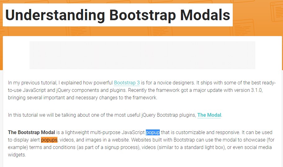  One more  practical  content  relating to Bootstrap Modal Popup