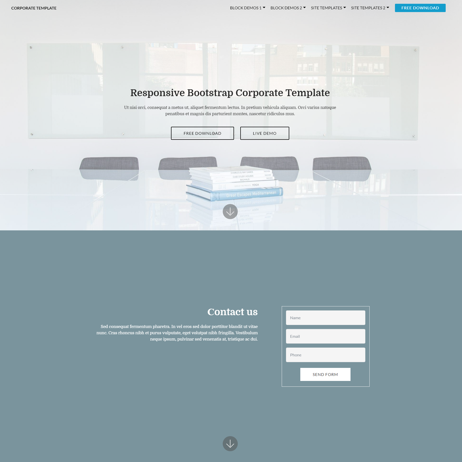 HTML5 Bootstrap Corporate Templates