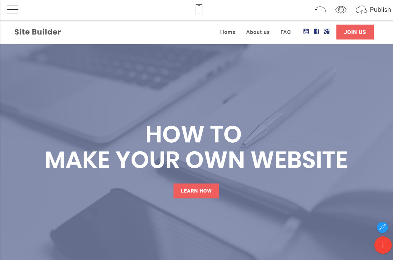 how to make a photography website for free